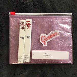 Glossier Vinylic Lip Lacquer Lidstar Eye Glow Set